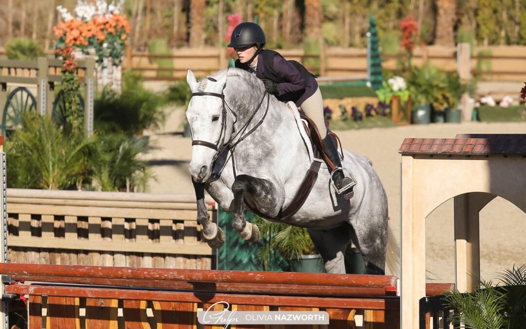 Emma Post and Won Love Capture Large Junior 15 & Under 3’3” Hunter Championship at Desert Circuit IV