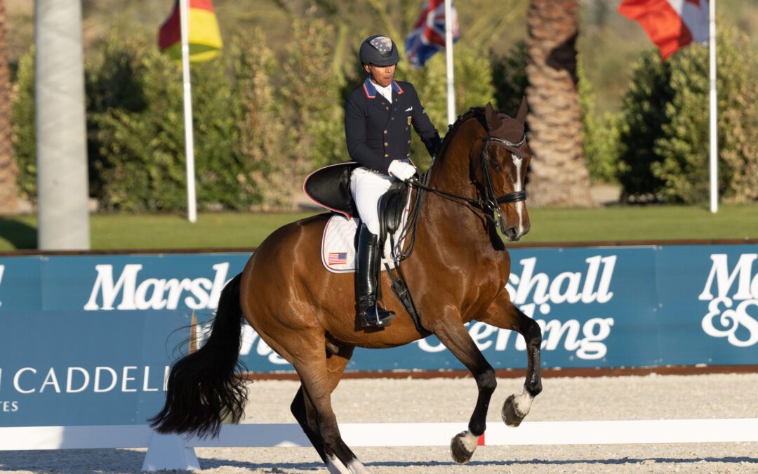 Mopsie Can Move: Steffen Peters and Suppenkasper Top FEI Dressage World Cup™️ Grand Prix Freestyle