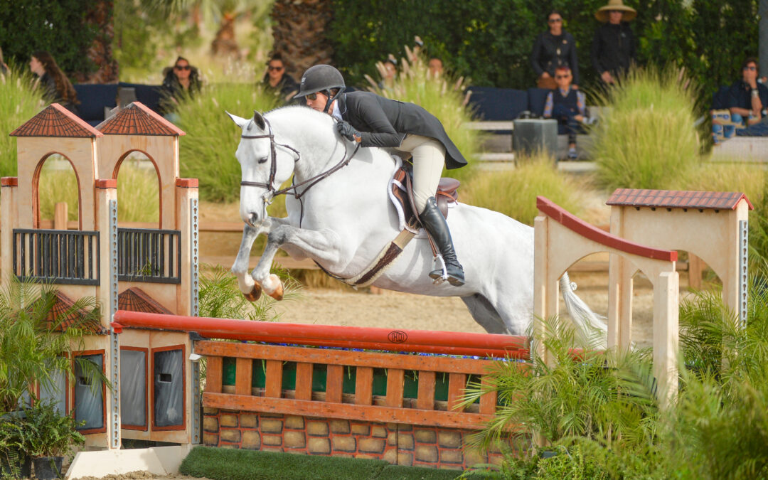 Nicole Bourgeois and Vino Bianco van Overis Z Toast to a Derby Victory