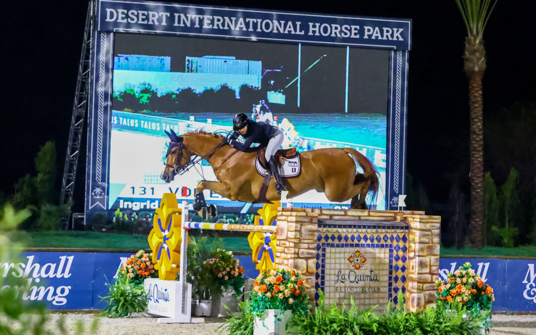 Ingrid Gjelsten Caps Off Desert Circuit with a Win in $182,000 La Quinta Resort & Club CSI4* Grand Prix