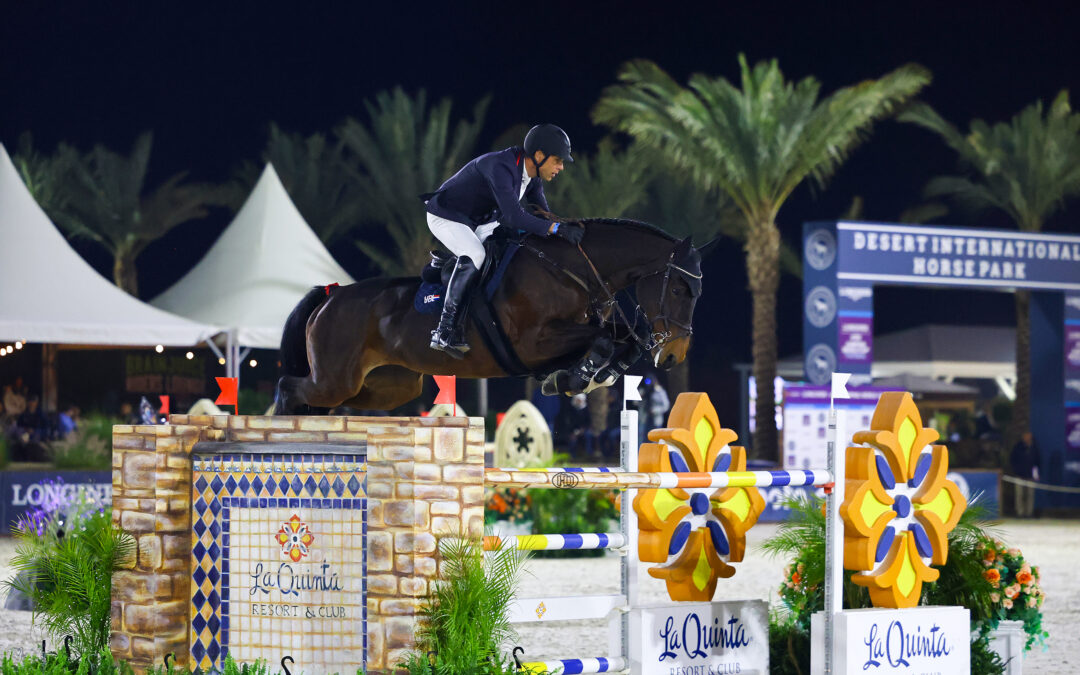 Mathijs Van Asten and Cassina Dior Dominate in $117,000 CSI5*-W Visit Greater Palm Springs 1.55m Grand Prix Qualifier