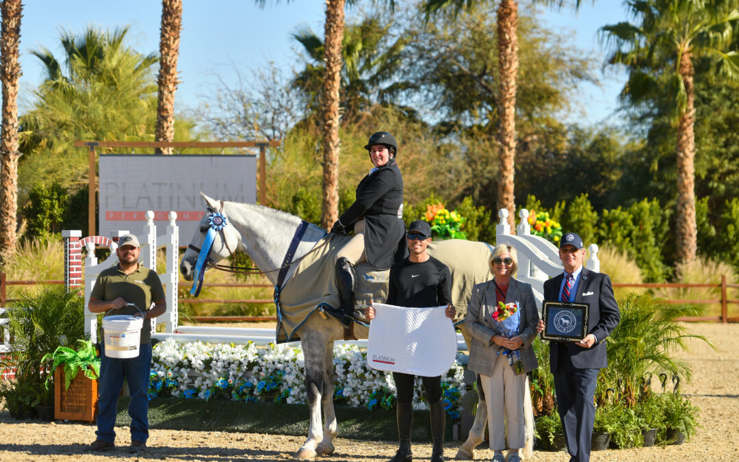 Abigail Steller and Mercurius II S Shine in $5,000 USHJA National Hunter Derby – Junior/Amateur