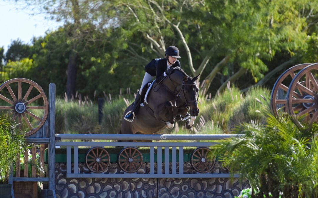 Ella Dalton is “Simply Irresistible” in $2,500 3’6” Junior Hunter Classic
