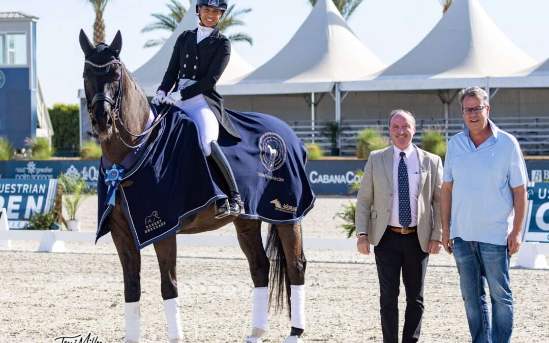 Geñay Vaughn and Gino Get the Win in Inaugural US Equestrian Open of Dressage Qualifier