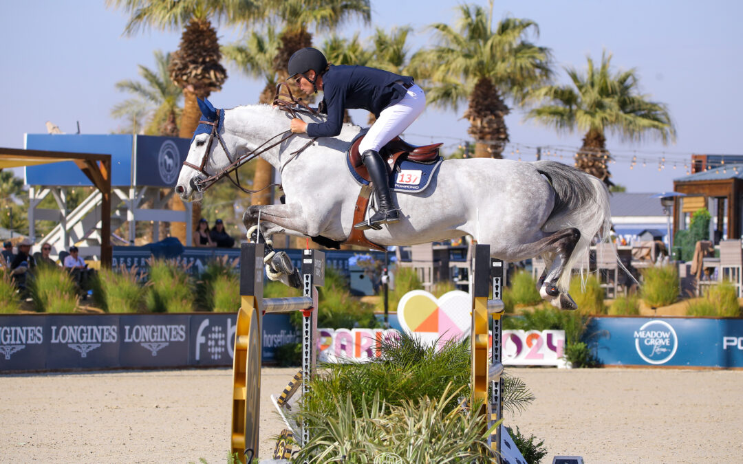 Karl Cook Cranks up the Speed to Win $63,000 City of La Quinta CSI2* Grand Prix