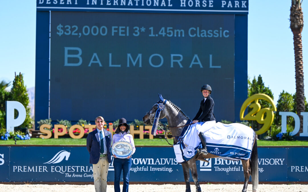 Ali Ramsay and Conrado 12 Cruise to Victory in $32,000 Balmoral CSI3* 1.45m Classic